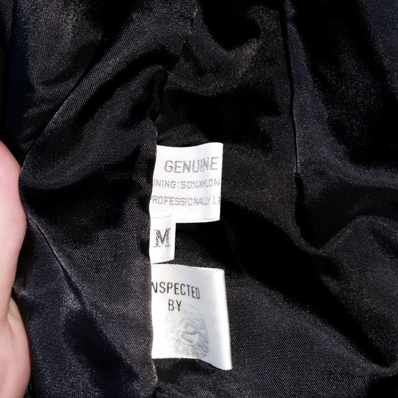 Vintage Winlit black fringe jacket leather medium - Picture 5 of 7